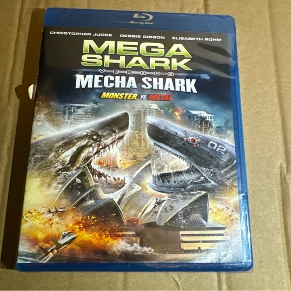 Mega Shark vs Mecha Shark (Blu-Ray, 2014) Christopher Judge, Debbie Gibson - New - Picture 1 of 2